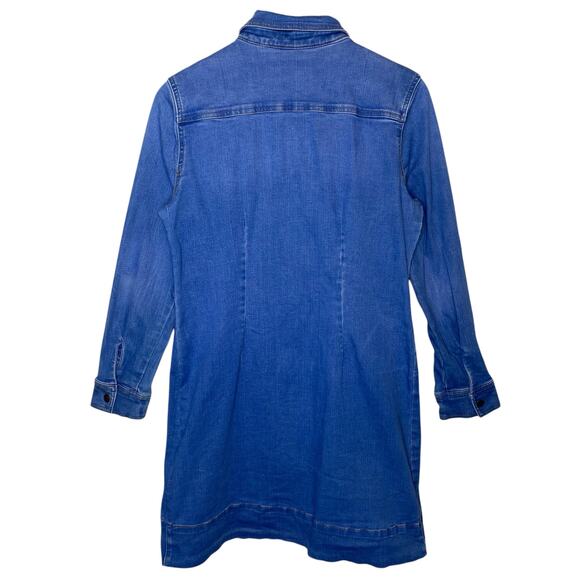 Max Jeans Mini Denim Shirt Dress size Small - Picture 4 of 5